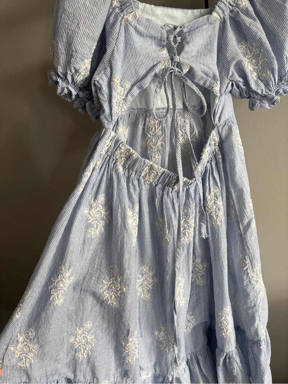 Girls embroidered midi summer dress 9-10 years - Picture 4 of 5